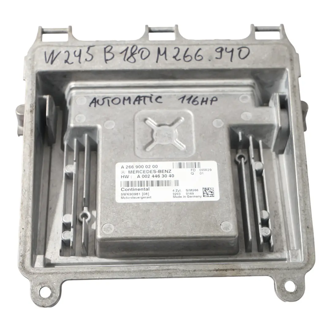 Mercedes W245 B180 266.940 Sterownik Silnika Zestaw Automat - SKU A2669000200 - Numer Części A2669000200